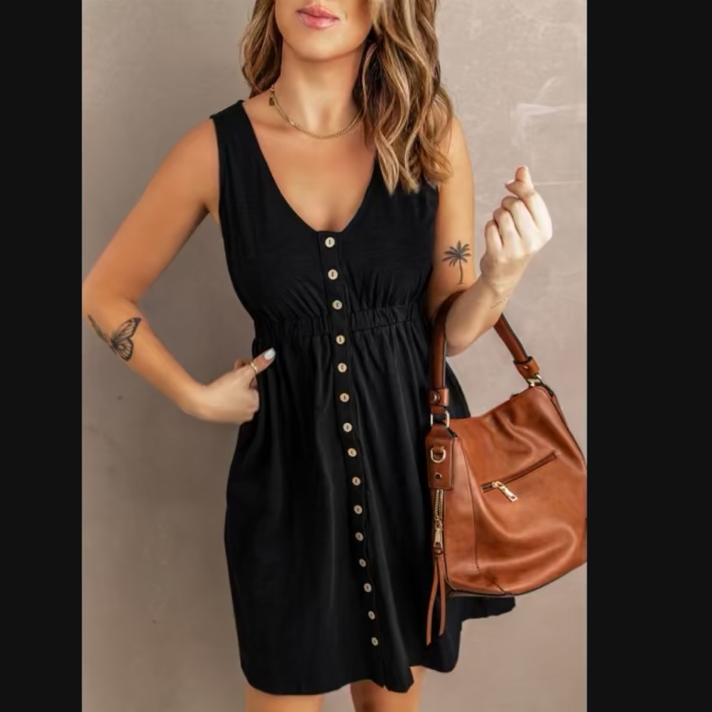 Button down mini dress Sz small